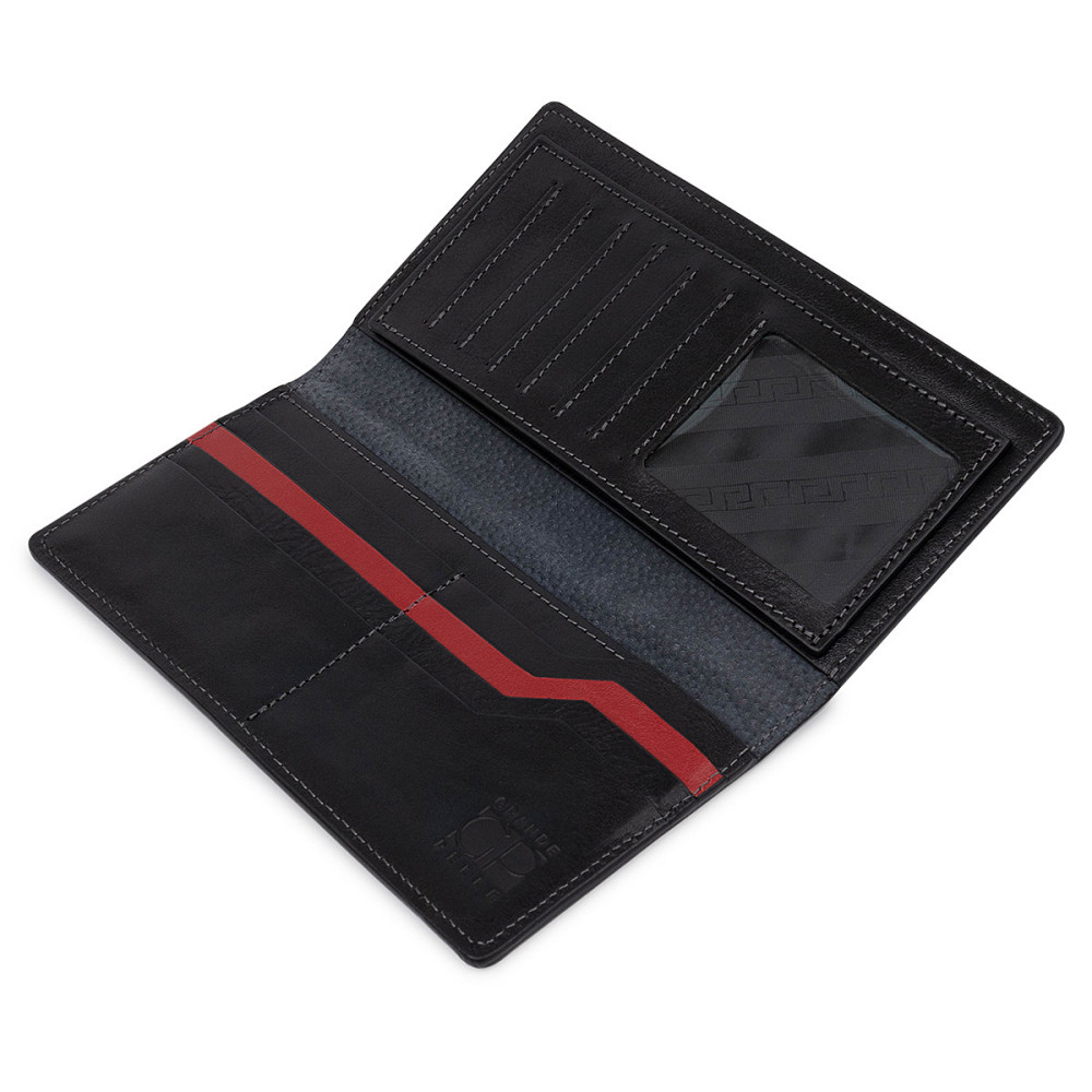 Оригинальное кожаное портмоне унисекс GRANDE PELLE 11513 Черный Киев - изображение 3