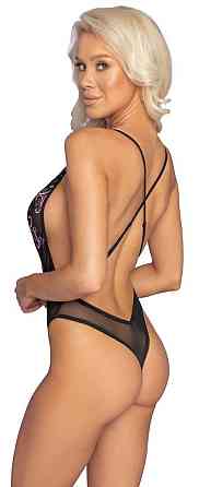 Боди с вырезом Body Embroidery S/M Sex Aura Киев