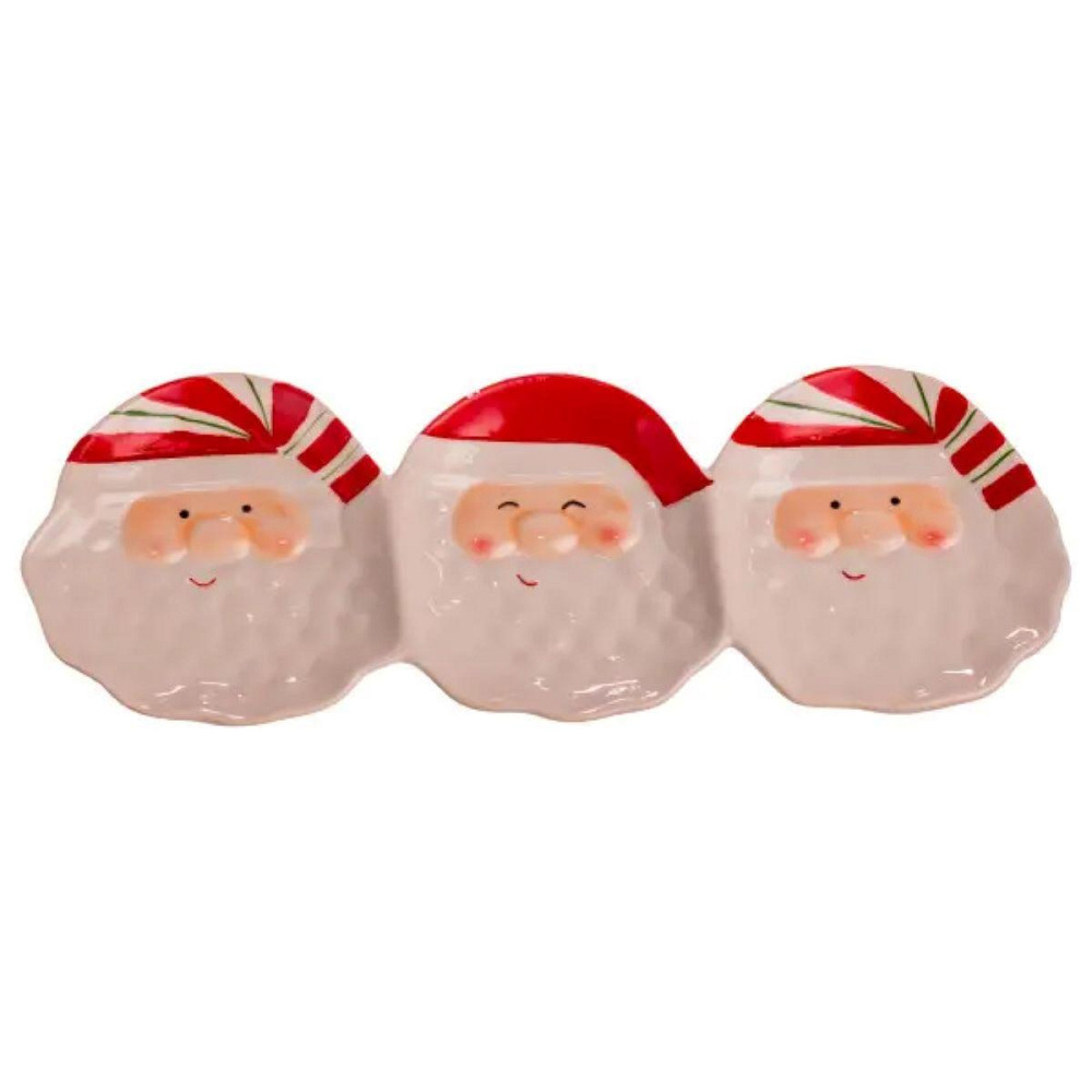 Блюдо сервірувальне новорічне для закусок Santa Claus 33.5×12.5 (см) з порцеляни CR-1-33 Київ - фото 5