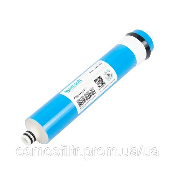 Мембрана Ecosoft 75GPD для домашніх фільтрів зворотного осмосу (CSV181275ECO) Київ - фото 1