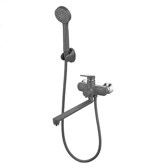 Смеситель для ванны Plamix Lucas-006 Euro SET Graphite из термопластика (Цвет графит) (PM6101) Черновцы