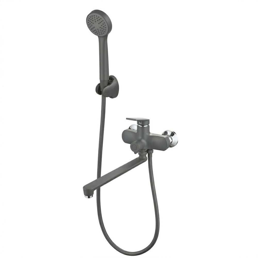 Смеситель для ванны Plamix Lucas-006 Euro SET Graphite из термопластика (Цвет графит) (PM6101) Черновцы - изображение 3