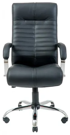 Офісне Крісло Керівника Richman Orion Шкіра Комбо Lux Хром М3 MultiBlock Чорний Київ