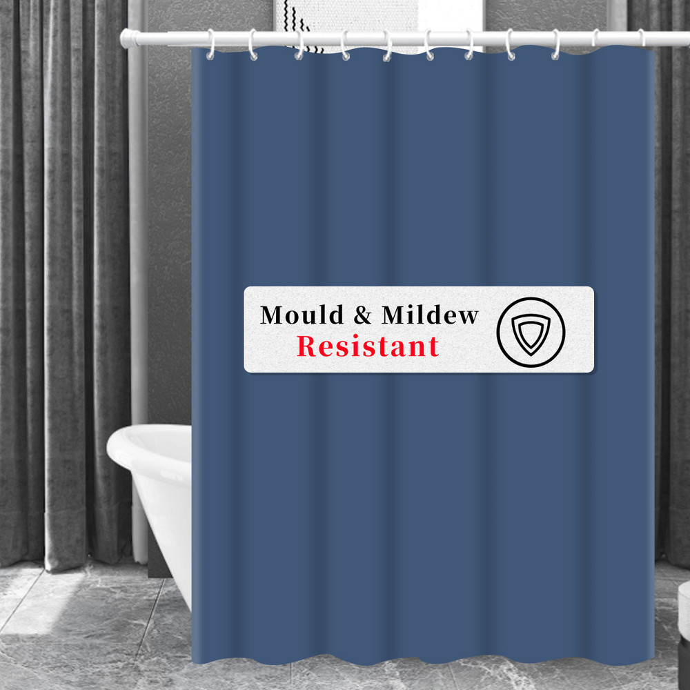 Шторка для ванны из полиэстера водонепроницаемая Bathlux 180x180 см с кольцами, занавеска для ванной, Серая Каменец-Подольский - изображение 6