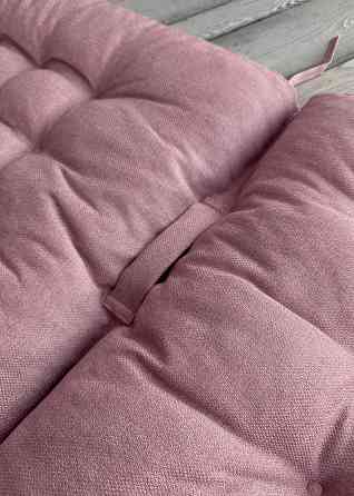 Подушка для стільців (50x120х8 см) подвійна Decorator Мальмо колір пудровий 84-125 Київ