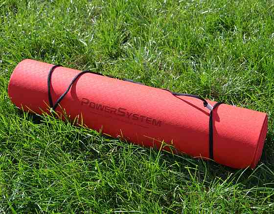 Килимок для йоги та фітнесу Power System PS-4060 TPE Yoga Mat Premium Red (183х61х0.6) Кам'янське