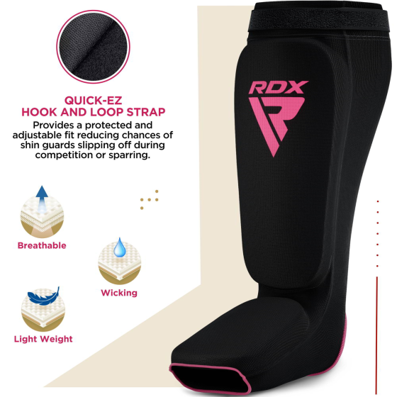 Захист гомілки та стопи RDX Shin Instep Foam Black/Pink M Каменское