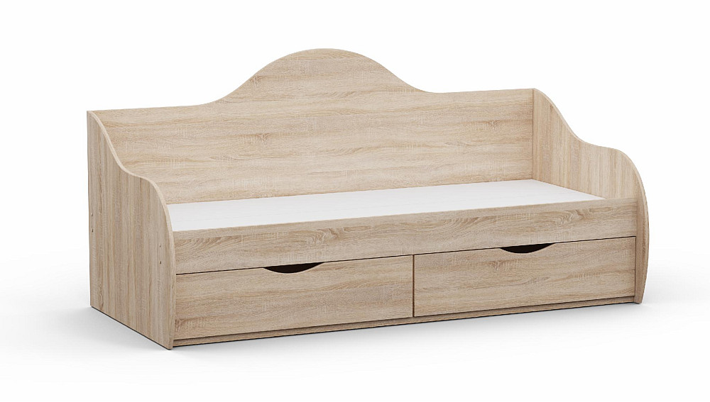 Ліжко односпальне L-2, Дуб Сонома, 1932х900х954 Львів - фото 1