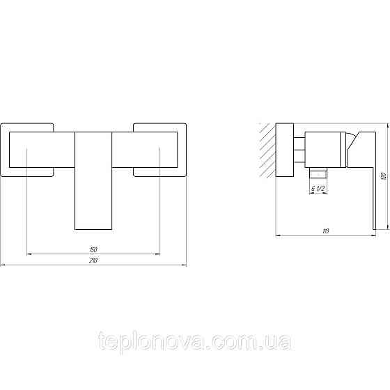 Змішувач для душу Globus Lux SICILIA SBQ-105 Чернівці