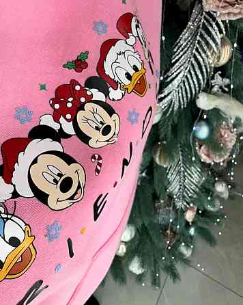 Женская теплая новогодняя худи оверсайз кроя трехнитка на флисе Одесса