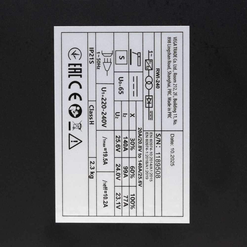 Инверторный сварочный аппарат Procraft RWI-240, Надежный инверторный сварочный аппарат 140 А ток Львов - изображение 3