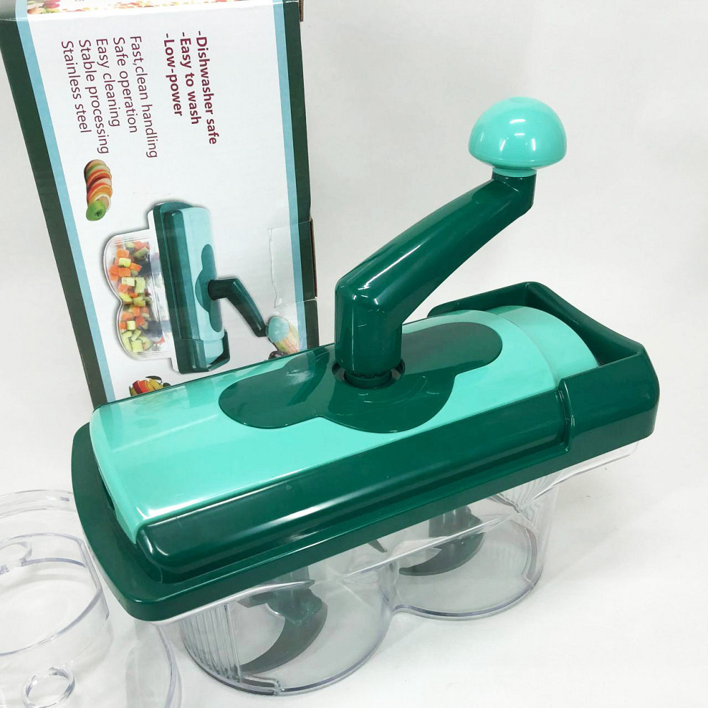 Різальниця для овочів Nicer Dicer Twist, Овочерізка для дачі, Ручний MB-974 подрібнювач продуктів Київ - фото 10