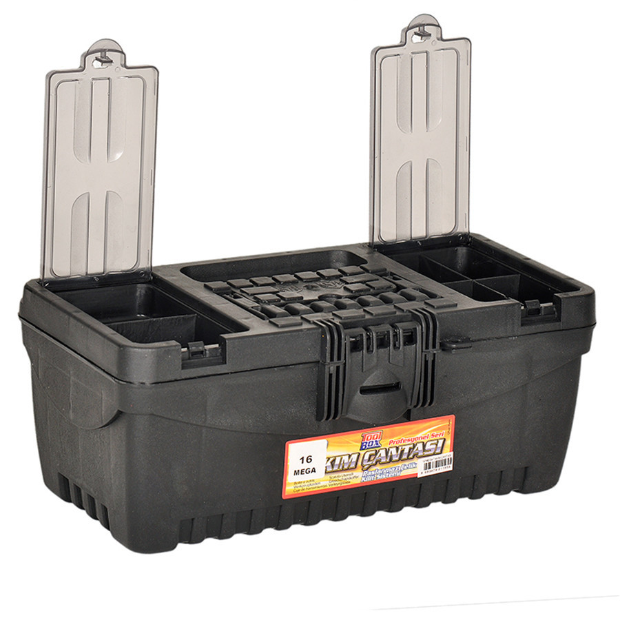 Ящик для інструменту Mega 16" 400x225x165мм, чорний Вінниця - фото 3