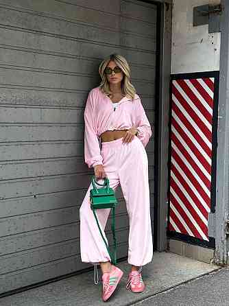 Жіночий велюровий костюм із плюш велюру Рожевий 48/52 Харків