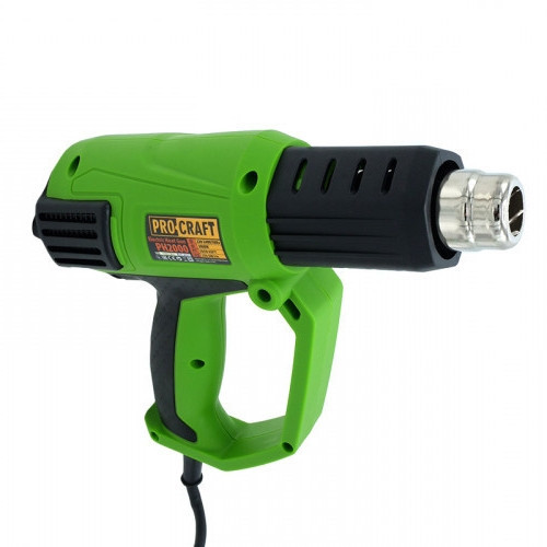 Будівельний фен Procraft PH-2000 (2000 Вт, LSD дисплей) — термопістолет для швидкого нагрівання, німецька якість, гарантія 36 міс Львів - фото 4