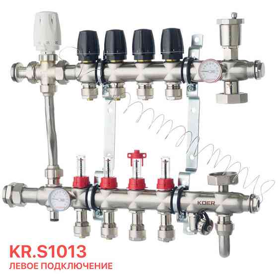 Колектор з вбудованим смесит. вузлом Koer KR.S1013-4 1 "х4 SUS304 і євроконус 3 / 4-16   ( KR2947 ) 32094 Харків