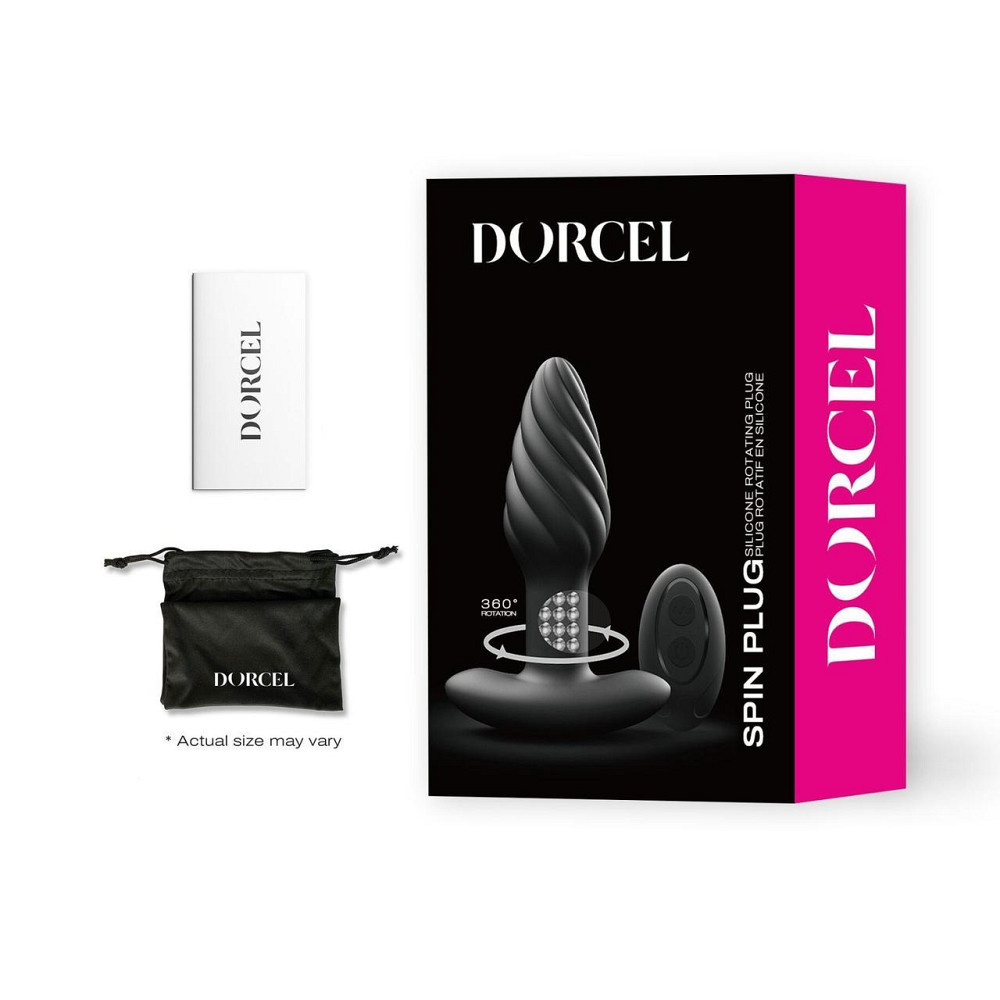 Анальна пробка з вібрацією та перлинним масажем Dorcel Spin Plug, макс. діам. 3,8 см, пульт ДК Sex Aura Київ - фото 5