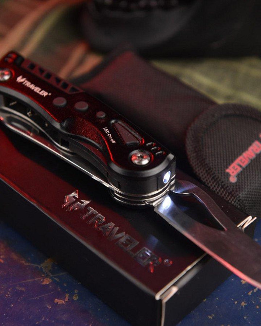 Мультитул steel з ліхтариком та бітами ВН11057 Одеса - фото 16