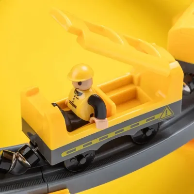 Залізниця Otamanko Мандрівний Експрес електрична залізниця 92 деталей, жовтий (AU6881AB) Вінниця