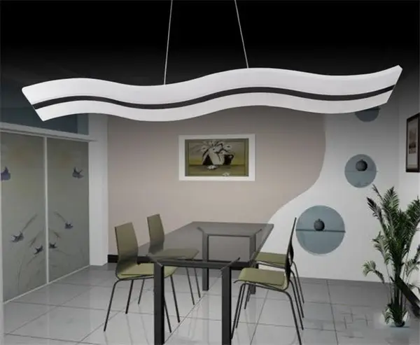 Світлодіодна люстра Хвиля PJ810 100х10см (Біла) Київ - фото 2