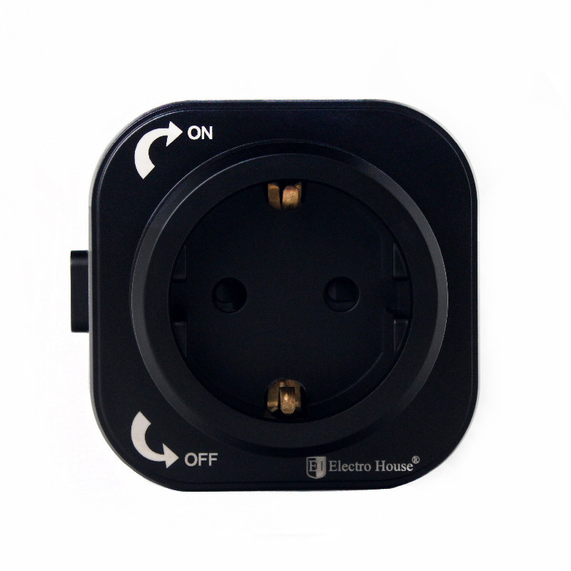 Розетка трековая с заземлением 16A, Unique Elegance Pandora Black Днепр - изображение 1