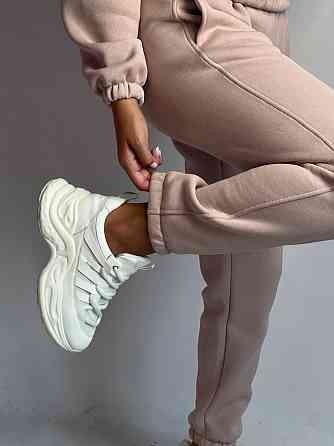 Флісовий спортивний костюм зі змійкою Бежевий XS-S Харків