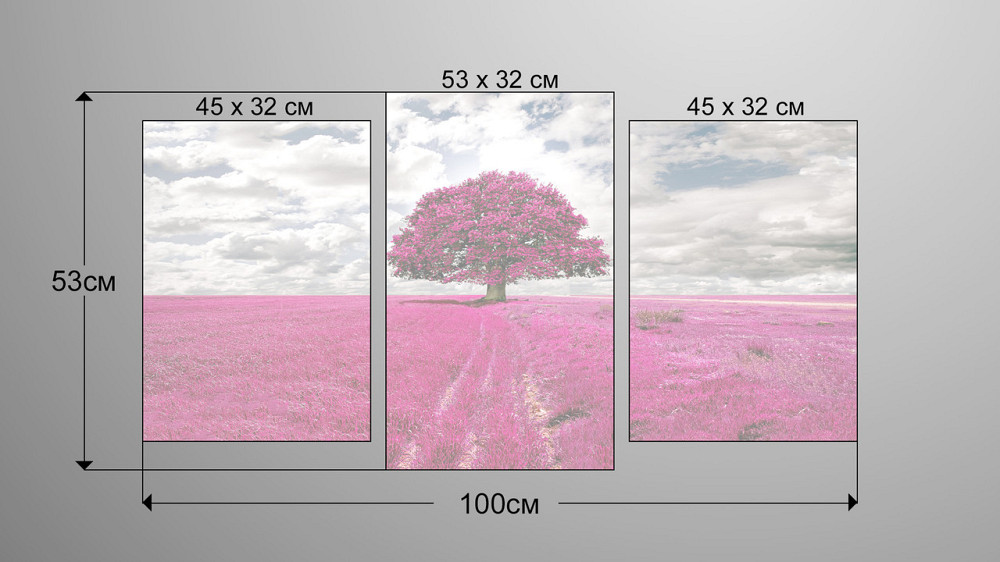 Модульна картина Природа Дерево Art-213_3 Київ - фото 3