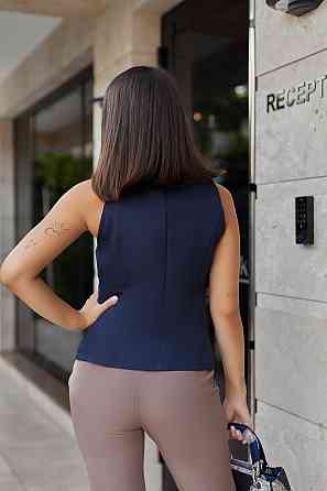 Стильний жіночий жилет "Voice" | Батал Темно-синій, 54-56 Київ