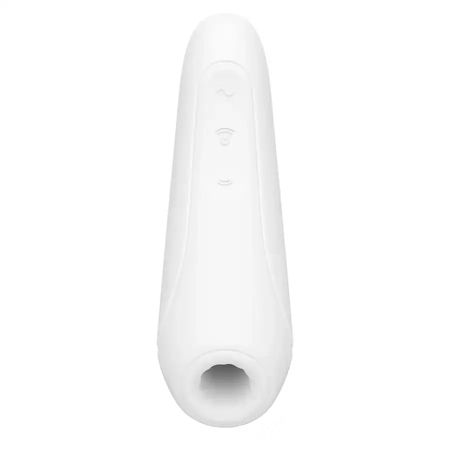 Вакуумний кліторальний стимулятор Satisfyer Curvy 1+ White з керуванням через інтернет Львів - фото 4