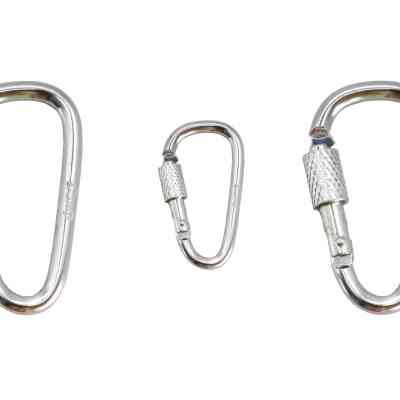 Карабін туристичний Tramp Набір 10 шт з муфтою 5 cм Silver (UTRA-299-silver) Вінниця