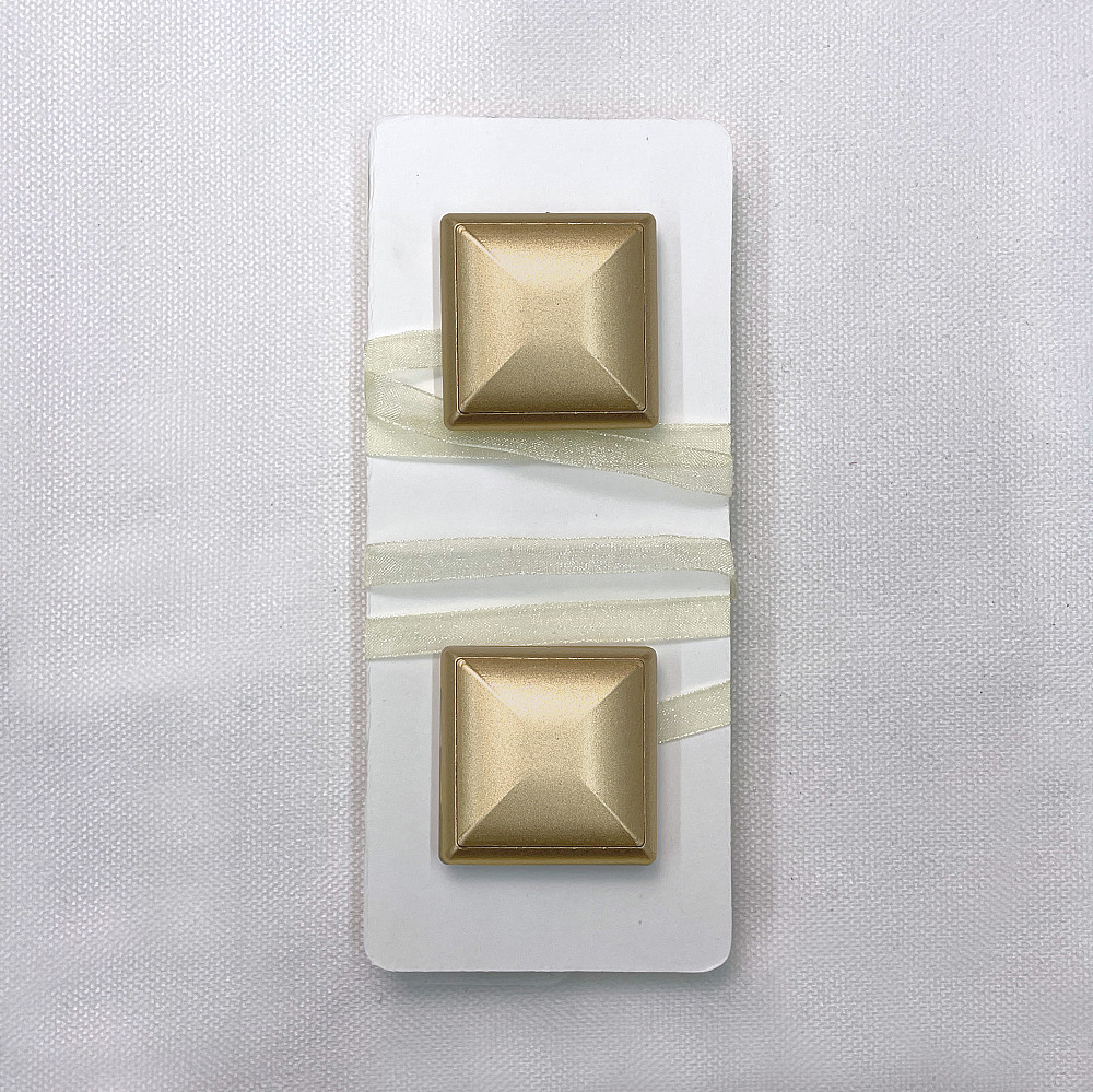 Магниты для штор и гардин Квадрат двусторонние набор 2 шт Золотистый (81-140) Киев - изображение 7