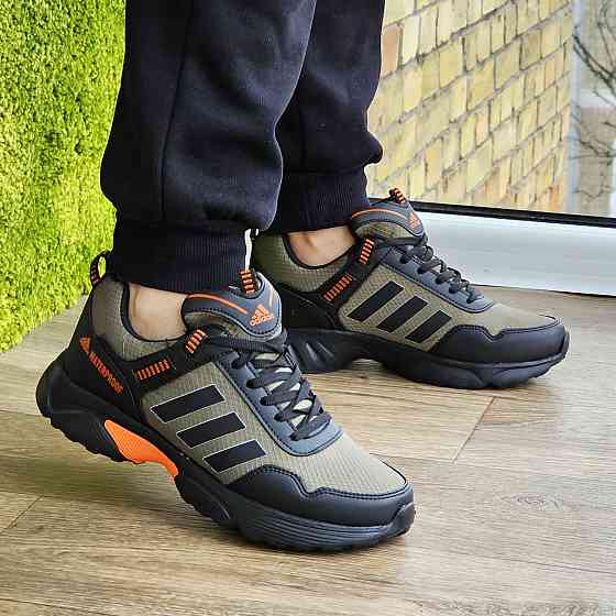 Чоловічі Кросівки Adidas Waterproof Колір Хакі Адідас Зелені (розміри: 40,41,42,43) ВідеоОбзор Дніпро