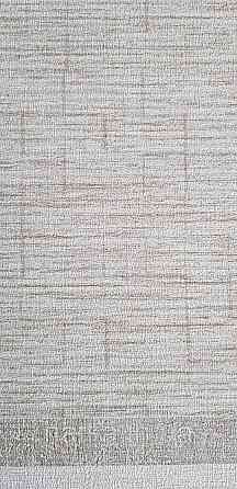 Шпалери вінілові на флізеліні Rasch Golden Hour метрові однотонні смужки під мішковину світло-коричневі Київ