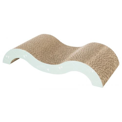 Царапка Trixie Wave Junior для котят с кошачьей мятой картон светло-сиреневая/мятная 38х7х18 см Киев - изображение 1