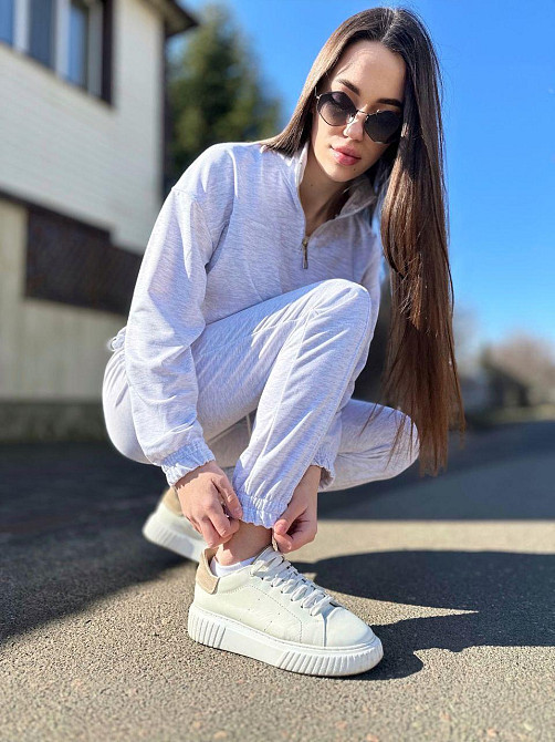 Жіночий стильний повсякденний костюм двоїння Меланж, 50/52 Одеса - фото 5