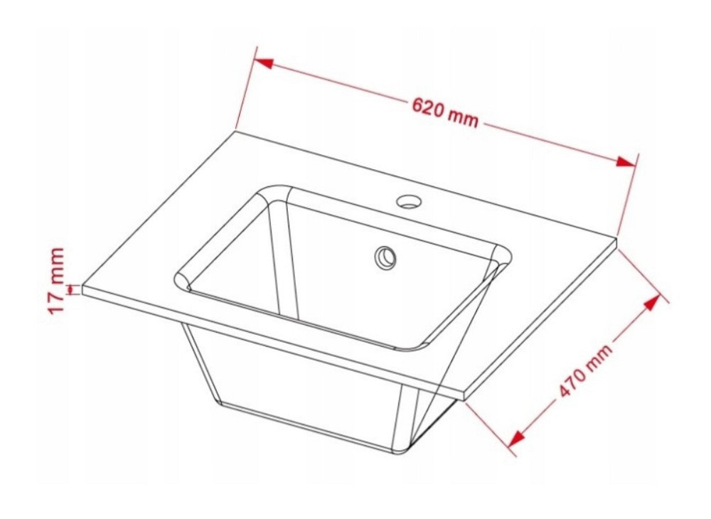 Тумба напольная металическая с умывальником AVKO RGF1841 60х46х85 см (2112401112) Киев - изображение 4
