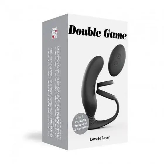 Вібромасажер простати Love To Love Double Game з подвійним ерекційним кільцем і пультом ДК Львів