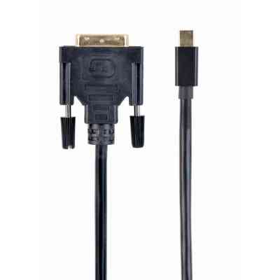 Кабель мультимедійний miniDisplayPort M to DVI M 1.8m 24+1pin Cablexpert (CC-mDPM-DVIM-6) Вінниця