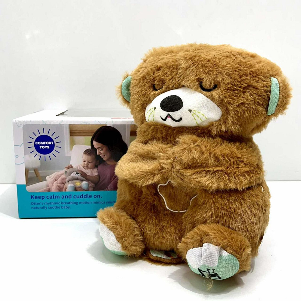 Видра інтерактивна дихає підсвічується сопе та відтворює заспокійливу музику Коричнева (853-1) Чернігів - фото 7