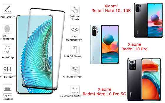 Захисне скло HyperGlass Pro для Xiaomi Redmi Note 10, 10S, 10 Pro, 10 Pro 5G – максимальна чутливість та захист Київ