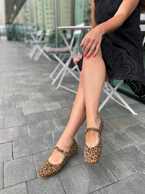 Zemira Балетки жіночі ZEMIRA леопард натуральна замша 36р. (5511) Коломия - фото 5