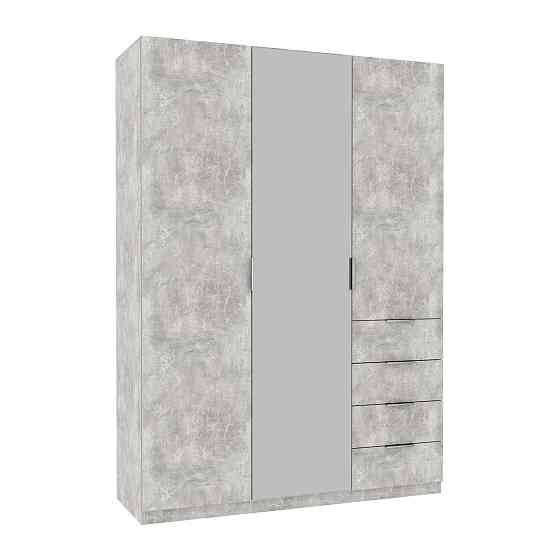 Шкаф Кристалл 2, Бетон, 1500х520х2100 Львов