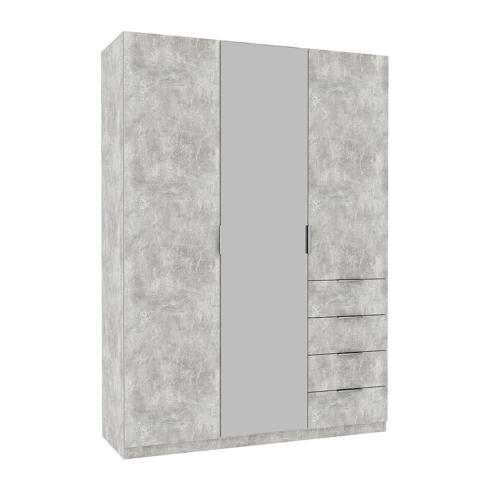 Шкаф Кристалл 2, Бетон, 1500х520х2100 Львов - изображение 1