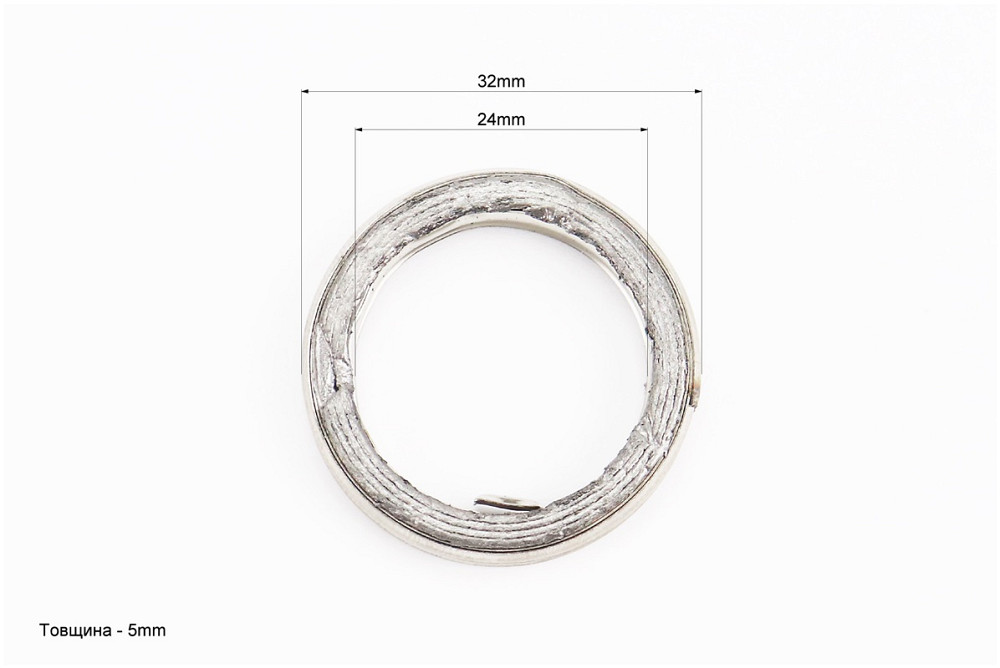 Прокладка глушника "азбест" 32/24мм, сірий Київ - фото 2