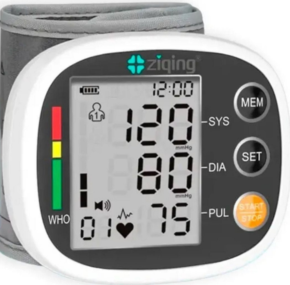 Тонометр  автоматический на запястье от аккумулятора Белый. Харьков - изображение 1