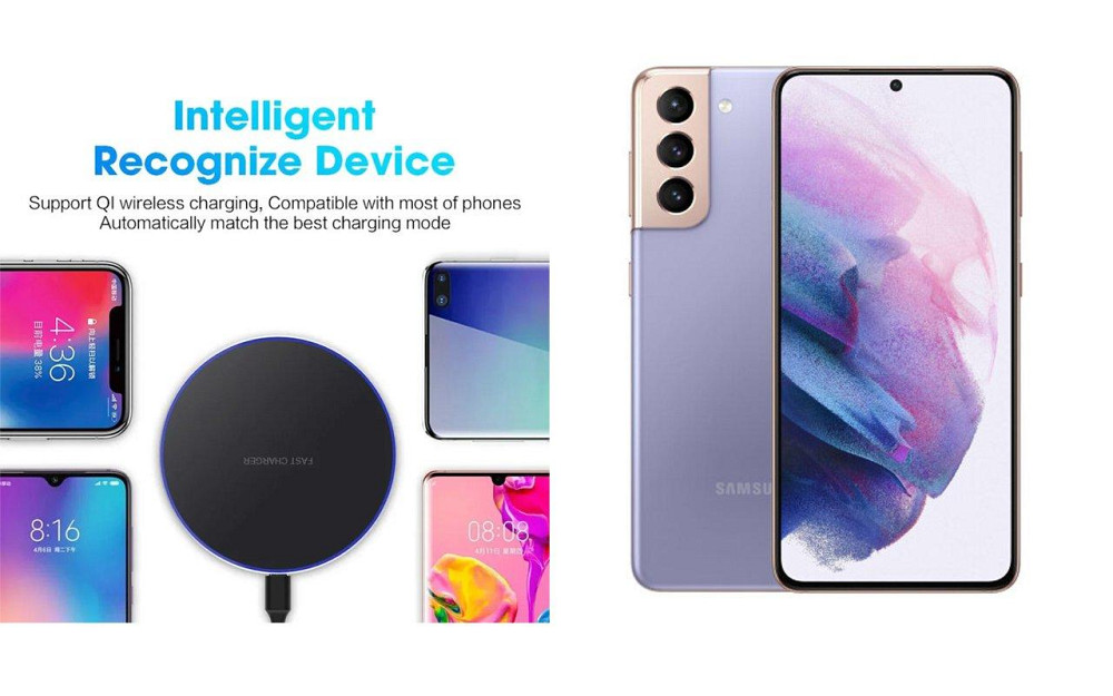Беспроводное зарядное устройство Copper до 30W для Nothing Phone (4a) Pro, USB-C, LED Киев - изображение 4