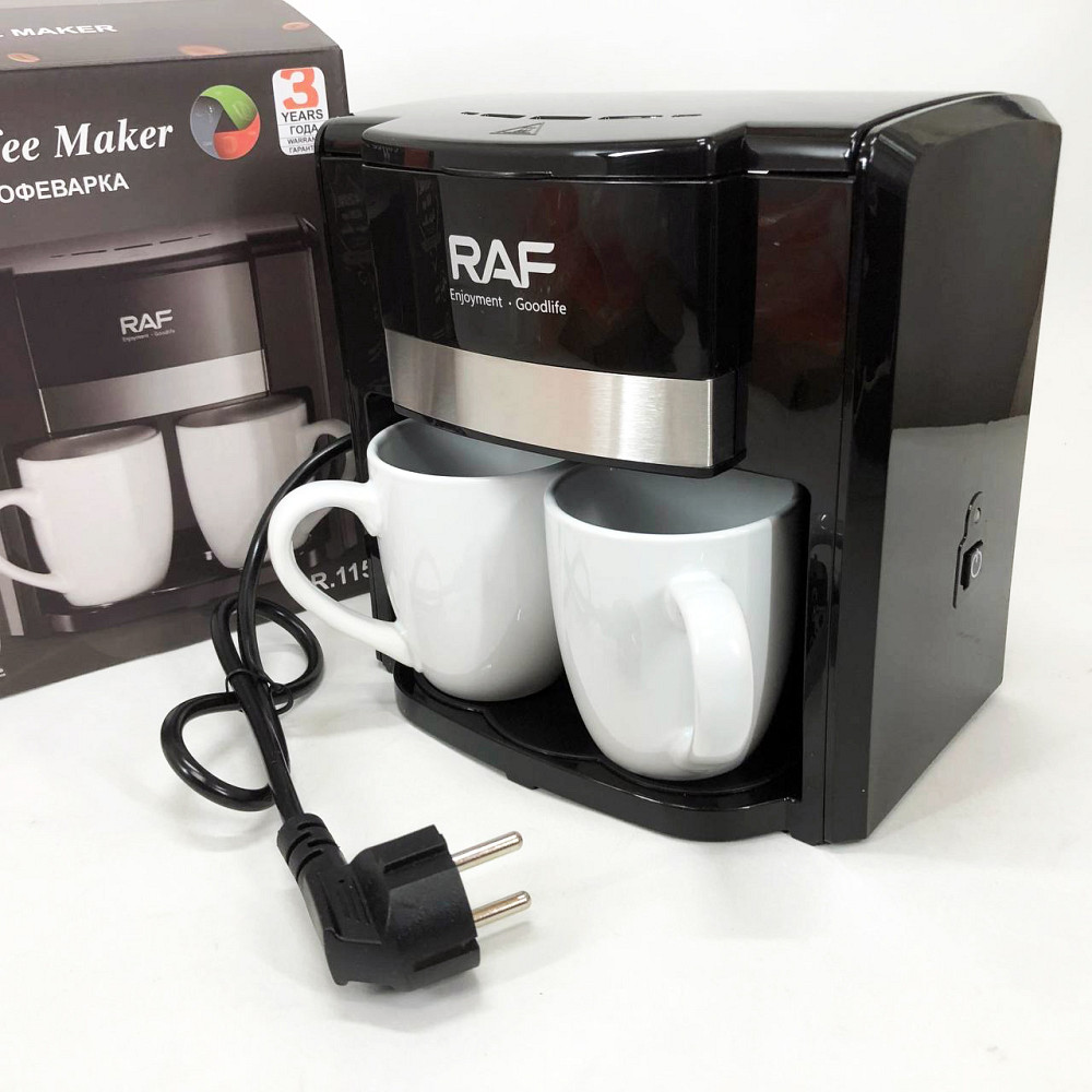 Крапельна кавоварка з автовідключенням RAF, Крапельна компактна кавоварка для дому FS-94 Львів - фото 3