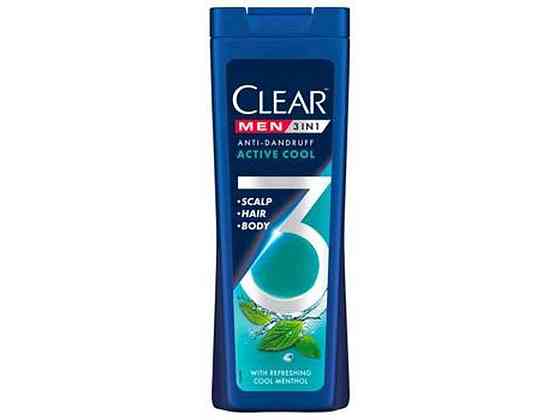 Шампунь-гель-бальзам 360мл Свіжість з ментолом 3в1 ТМ CLEAR Київ