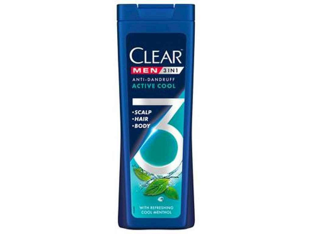 Шампунь-гель-бальзам 360мл Свіжість з ментолом 3в1 ТМ CLEAR Київ - фото 1