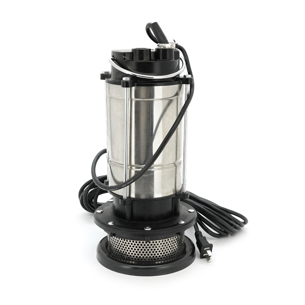 Погружающий насос, 1100W, 220V, до 4м3/ч, подъем до 26м, 25мм, нержавеющая сталь, 410х195х225 мм, 11 кг. + переходник Киев - изображение 3